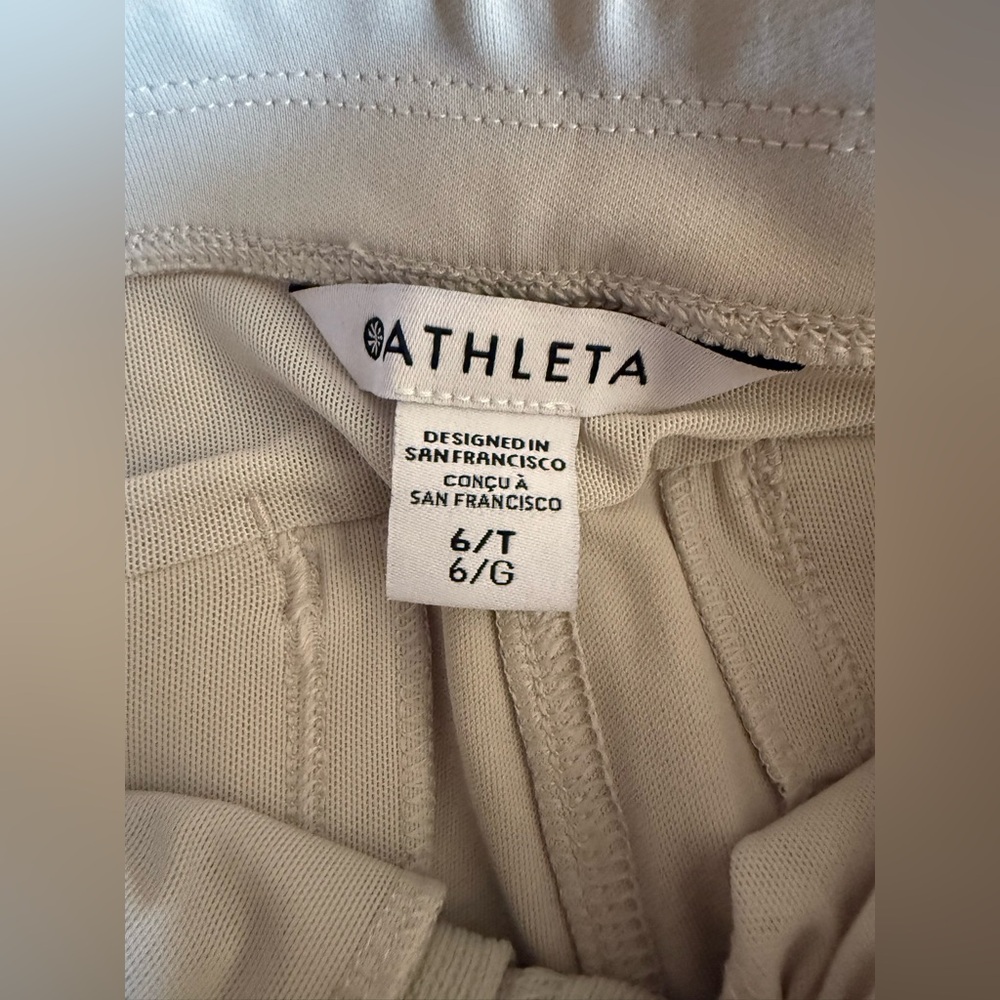 Athleta Gray Endless Pants Sleek Comfort Size 6T - Picture 2 of 4